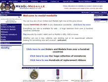 Tablet Screenshot of medal-medaille.com